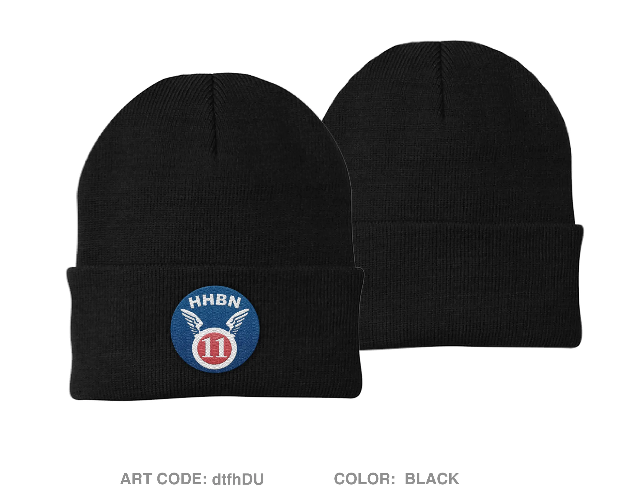 549TH MWD DET Embroidered Knit Beanie - dtfhDU