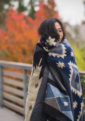 Alpaca Blanket Blue