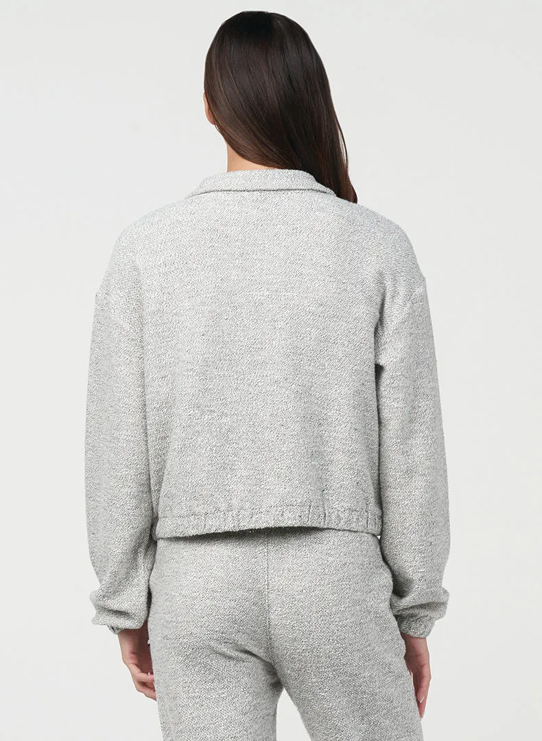 Boucle Half Zip Pullover