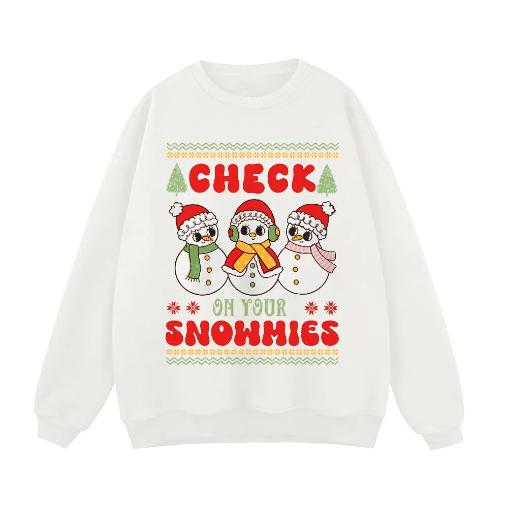 Cute Three Little Snowmen Sweatshirt