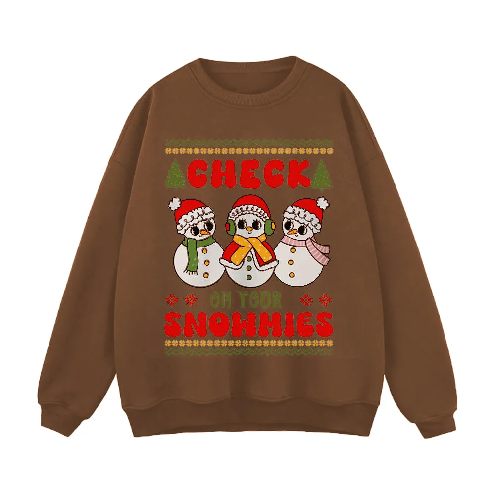 Cute Three Little Snowmen Sweatshirt