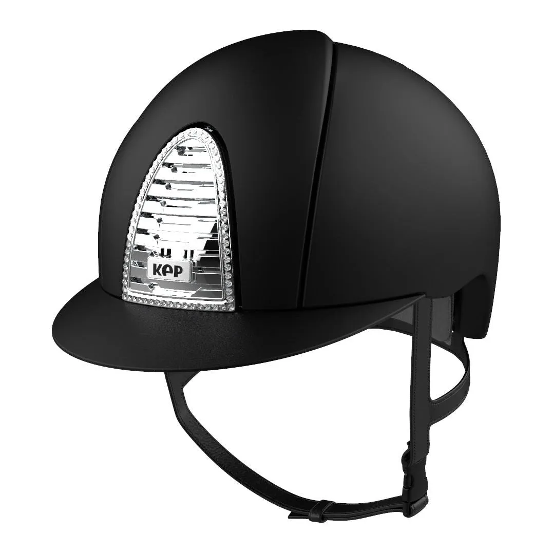 Kep Cromo 2.0 Jockey - Riding Hat - Textile Black/ Chrome Swarovski