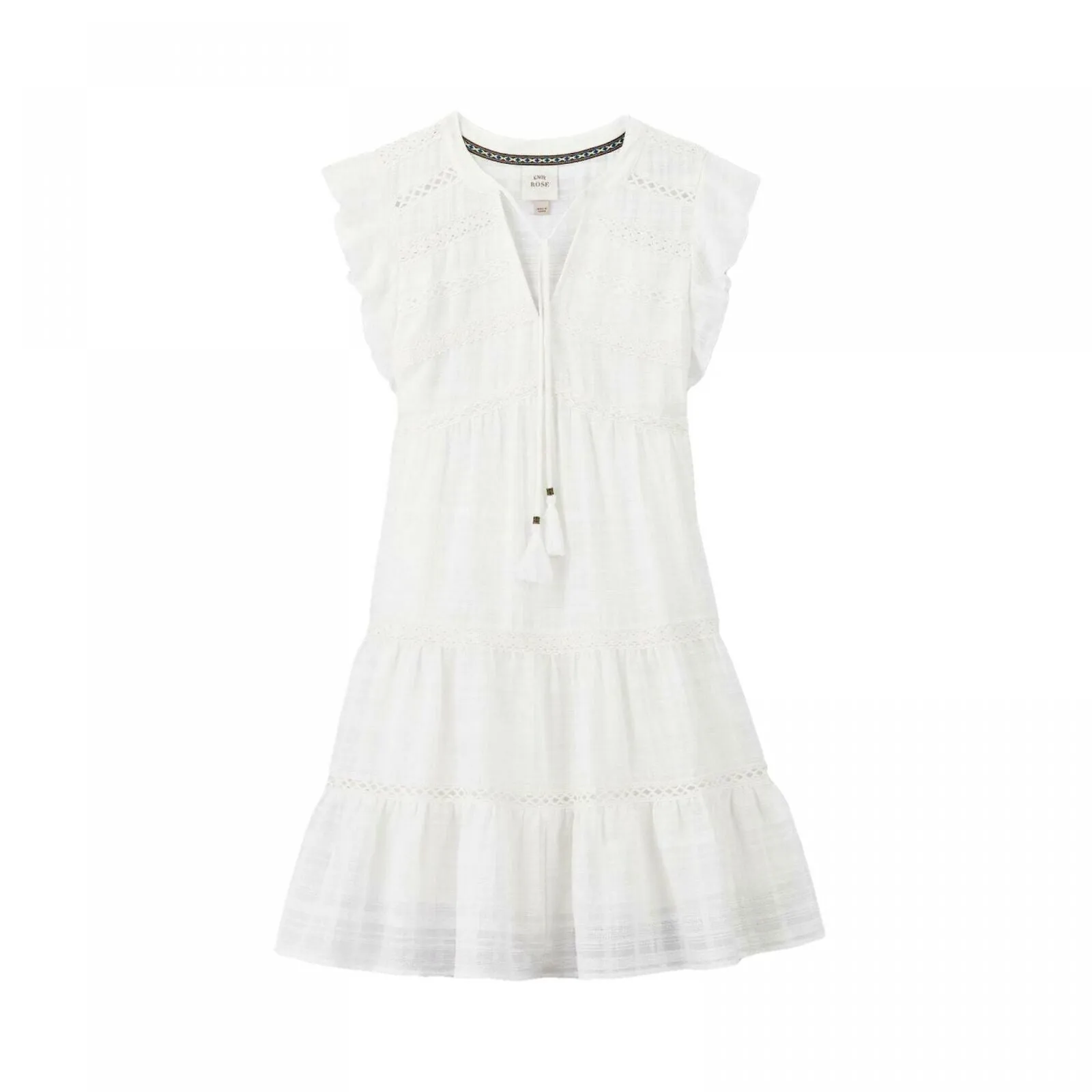 Knox Rose Women's Flutter Short Sleeve Shift Dress