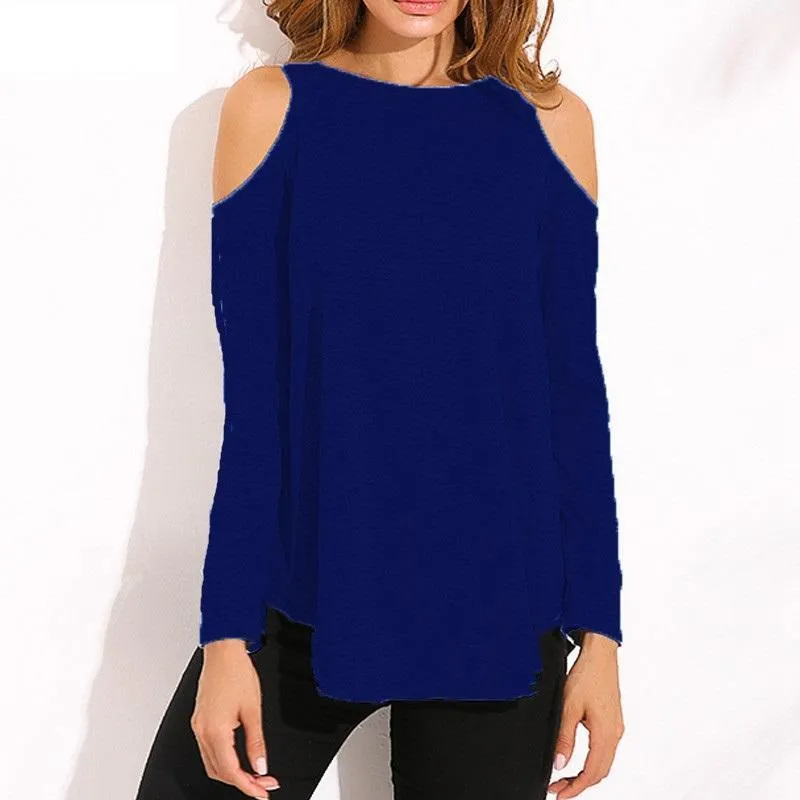 Loose Open Shoulder Shirt