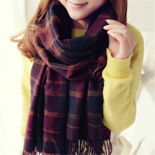 Luxury Knitted Shawl Scarf and Wrap-around