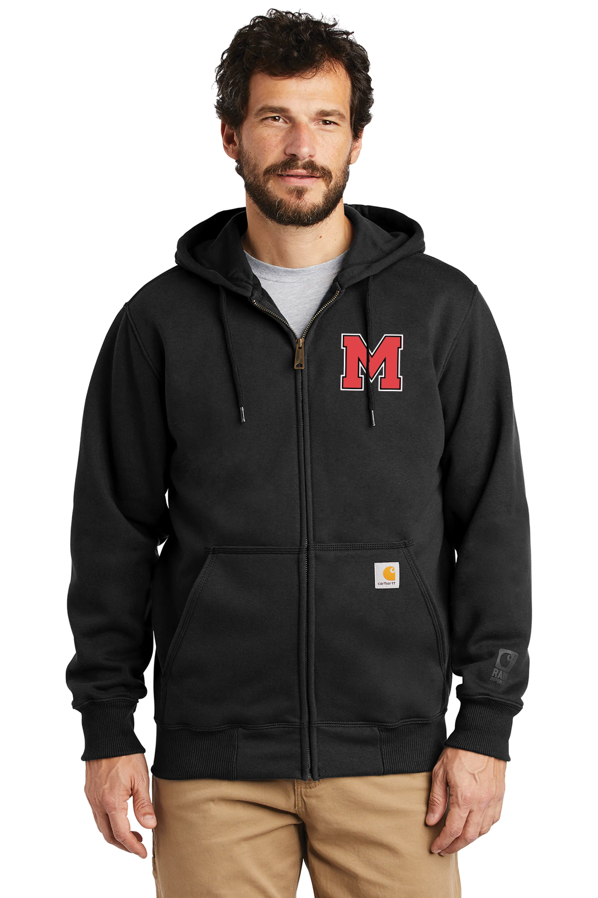 Marblehead Embroidered Carhartt FullZip Heavyweight Hoodie