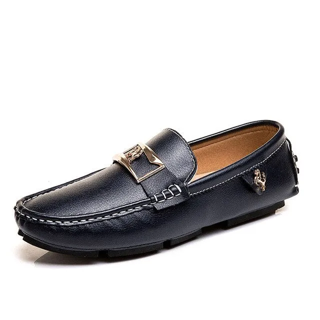 Mocassins en Cuir luxe auto / Casual Chaussures Hommes / Mocassin Chaussures design cuir luxe chic