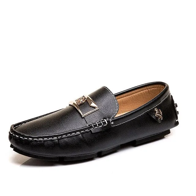 Mocassins en Cuir luxe auto / Casual Chaussures Hommes / Mocassin Chaussures design cuir luxe chic