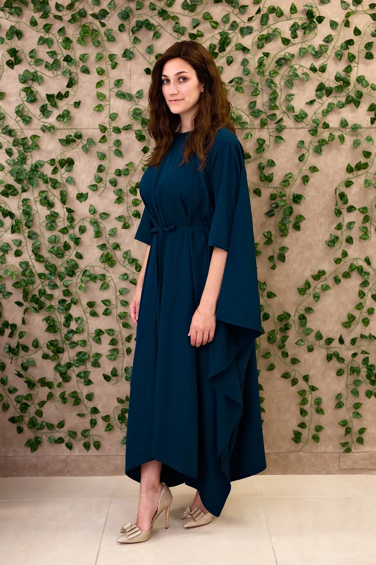 Momo Dress - Dark Teal Crepe