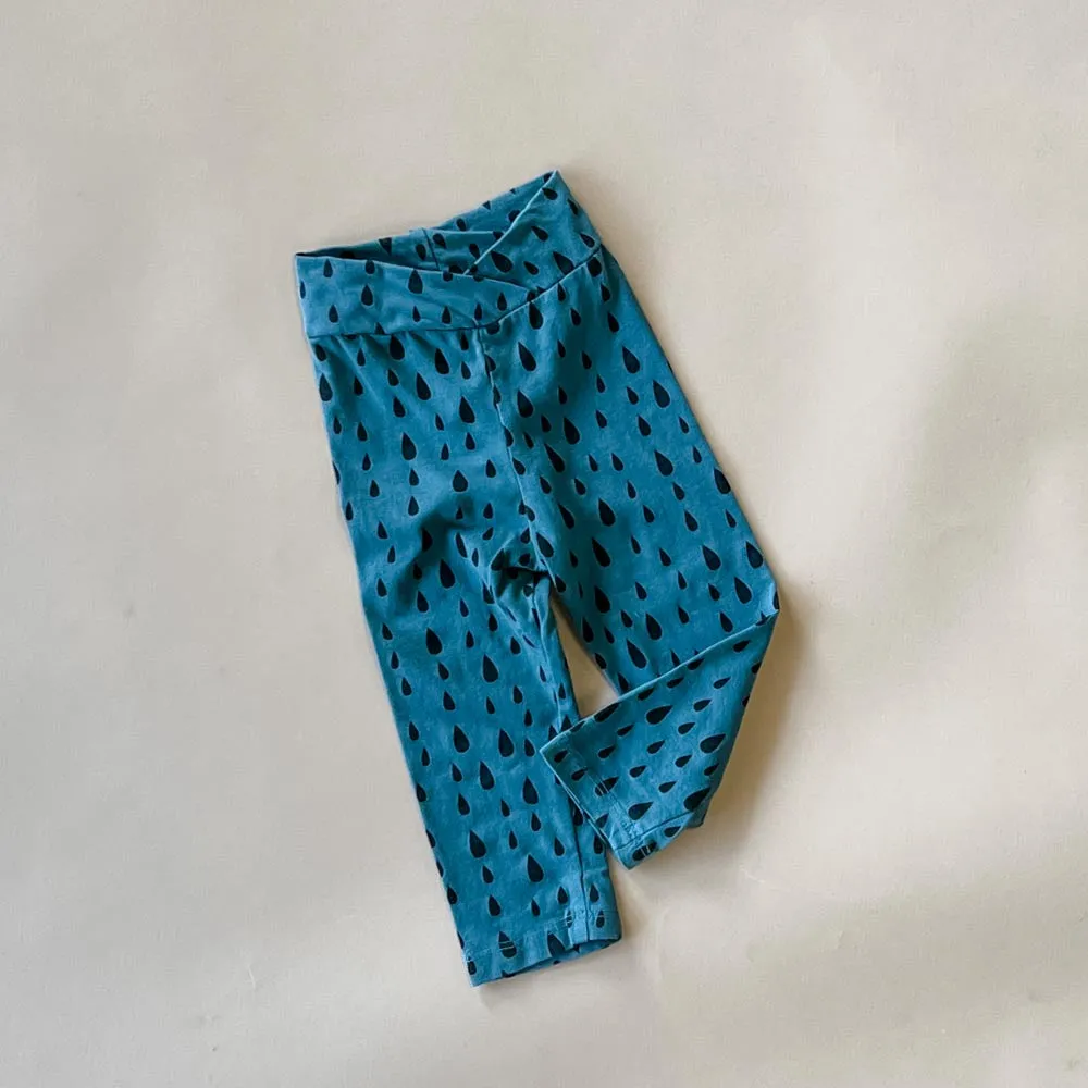 Nadia-Rain Crossover waist leggings