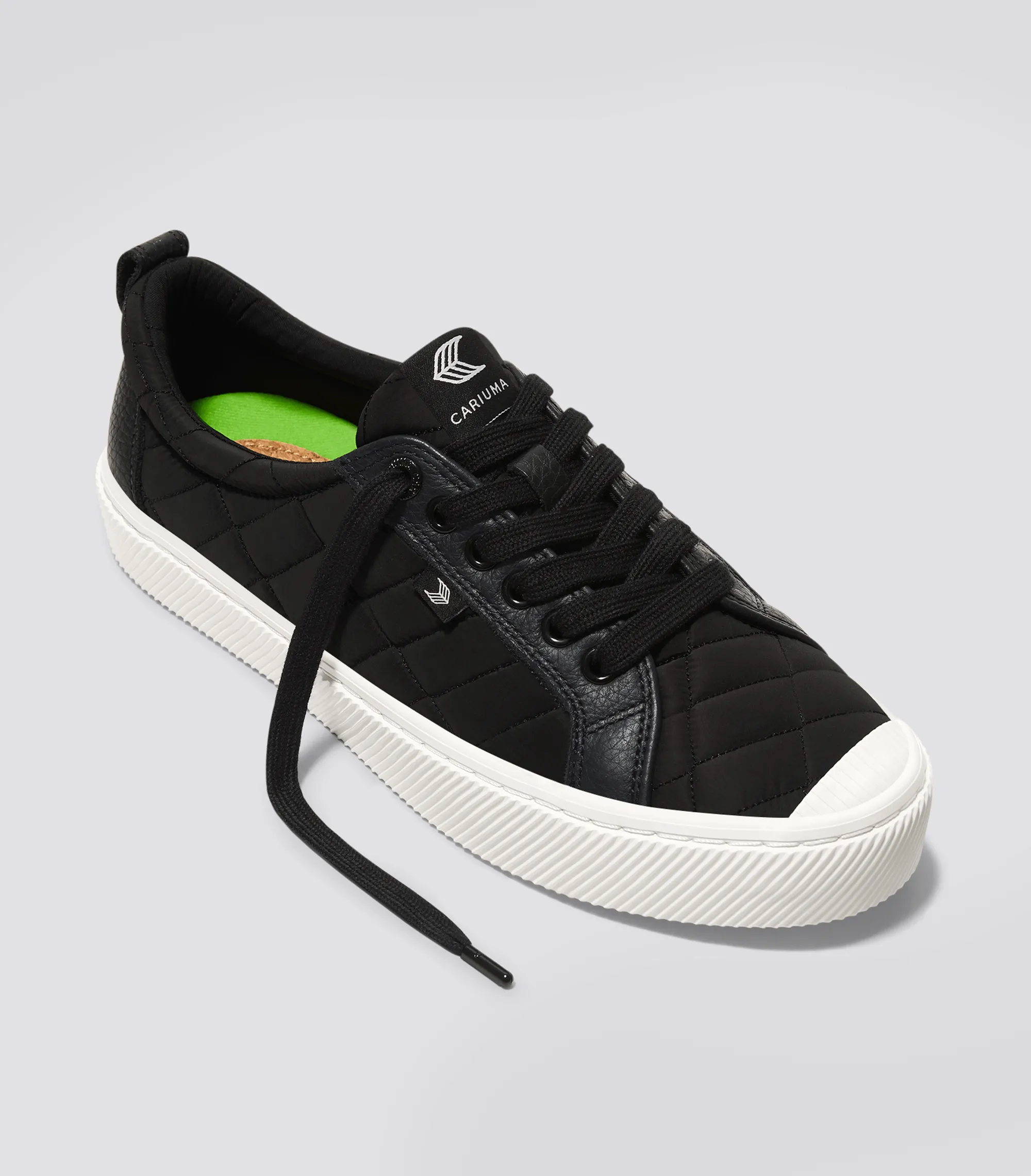 OCA Low Quilt Black Premium Leather Sneaker Men