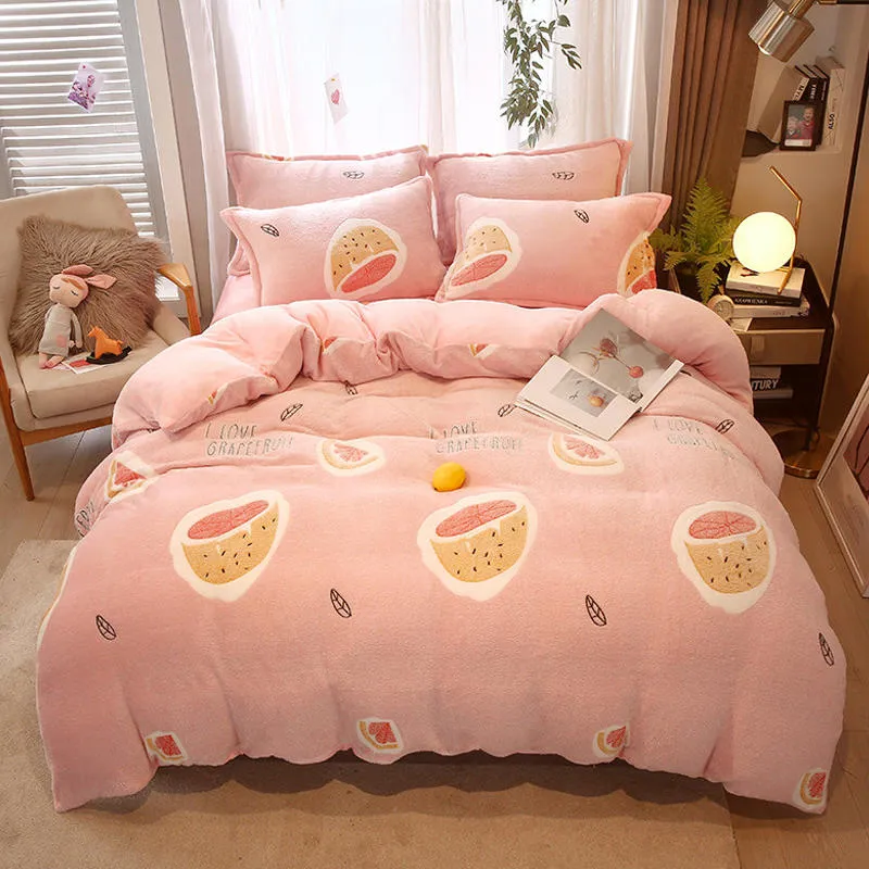 Plush Warm Winter Fleece Duvet Cover
