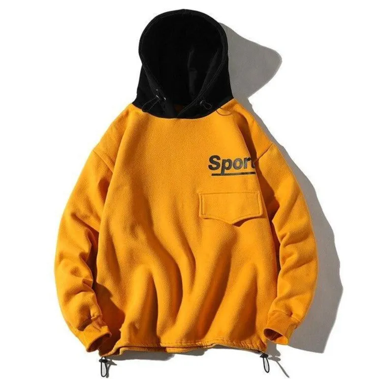 "SPORT" SWEATSHIRT HOODIE À CAPUCHE GRIS - URB1™