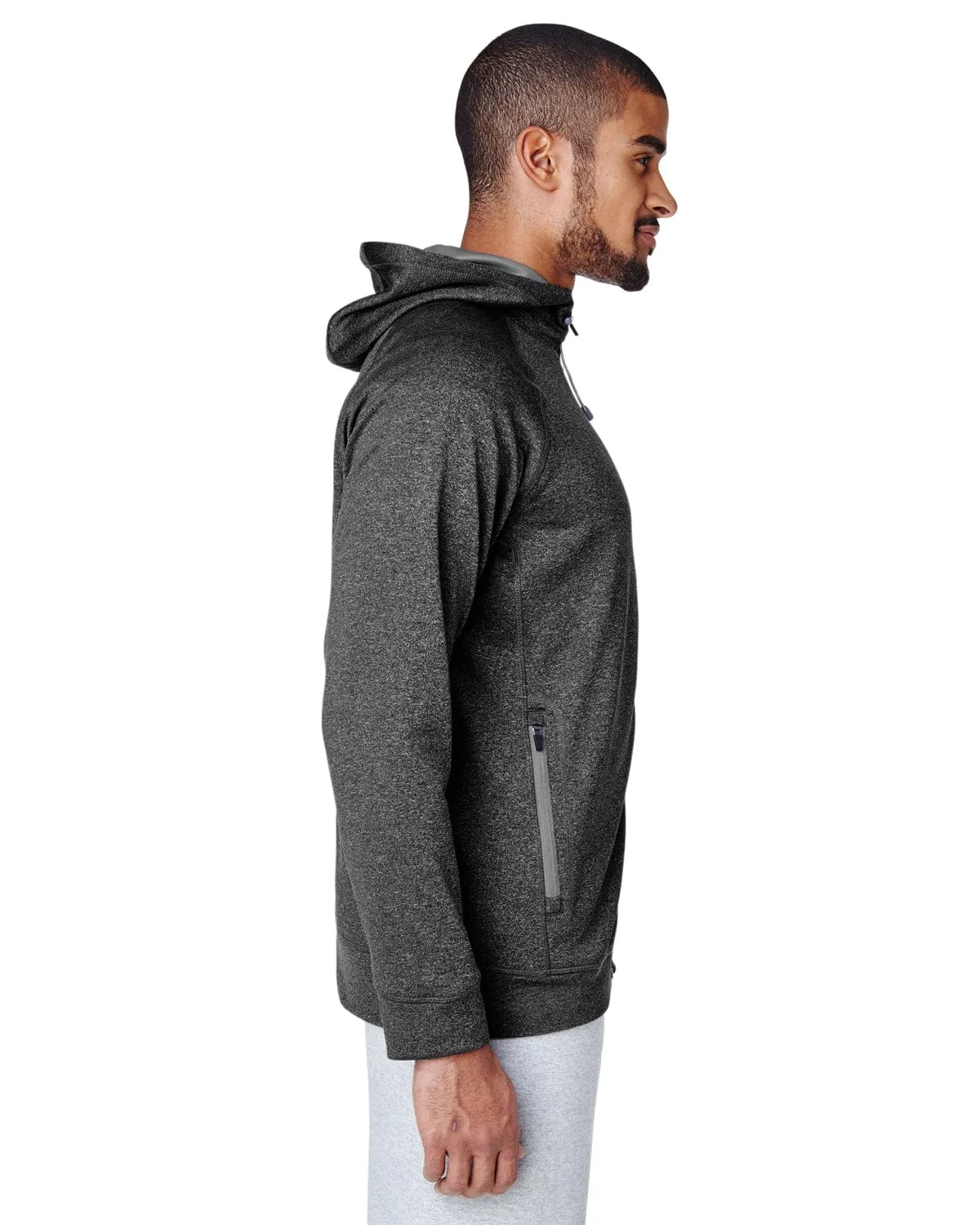 Team 365 Mens Excel Melange Performance Fleece Jacket