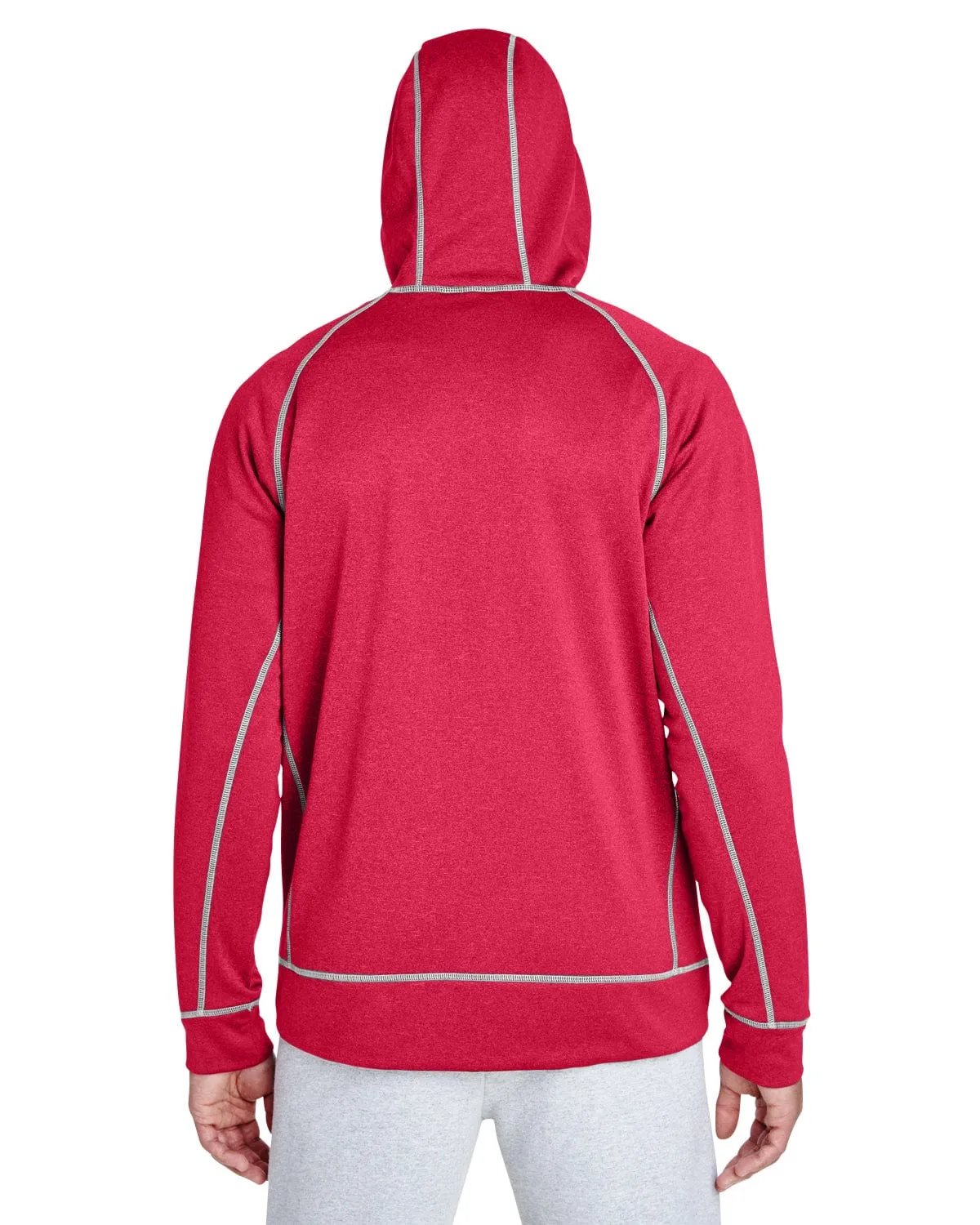 Team 365 Mens Excel Melange Performance Fleece Jacket