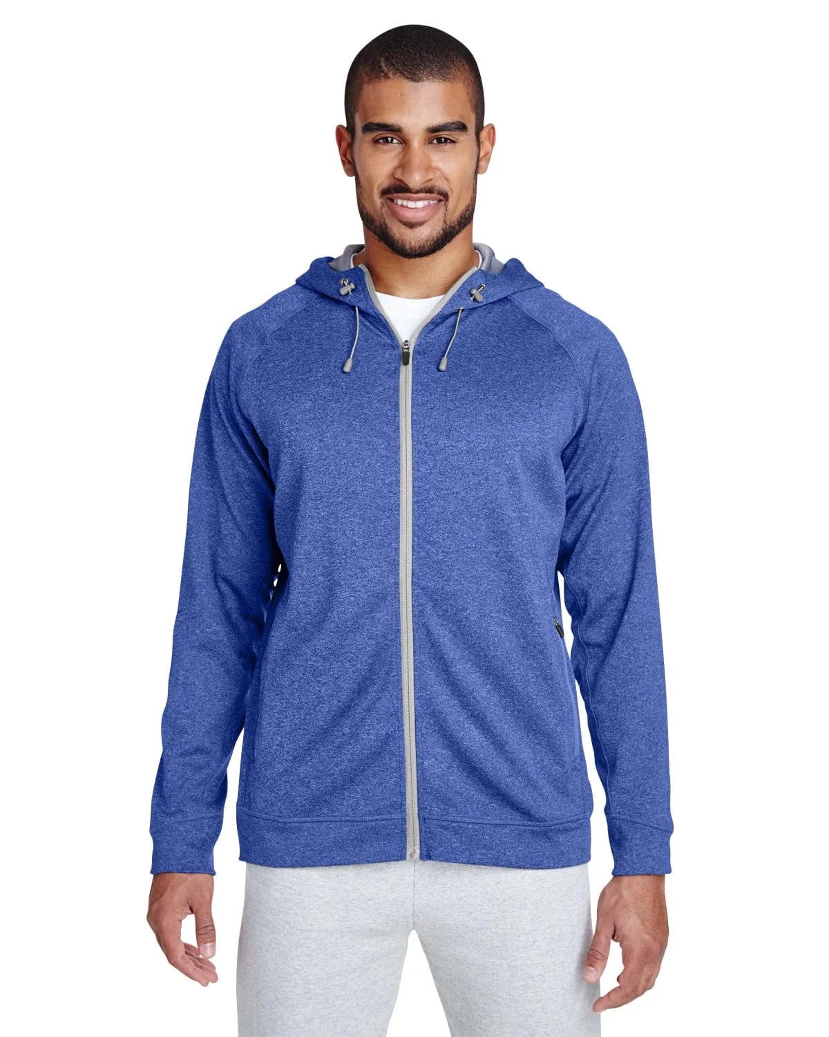Team 365 Mens Excel Melange Performance Fleece Jacket