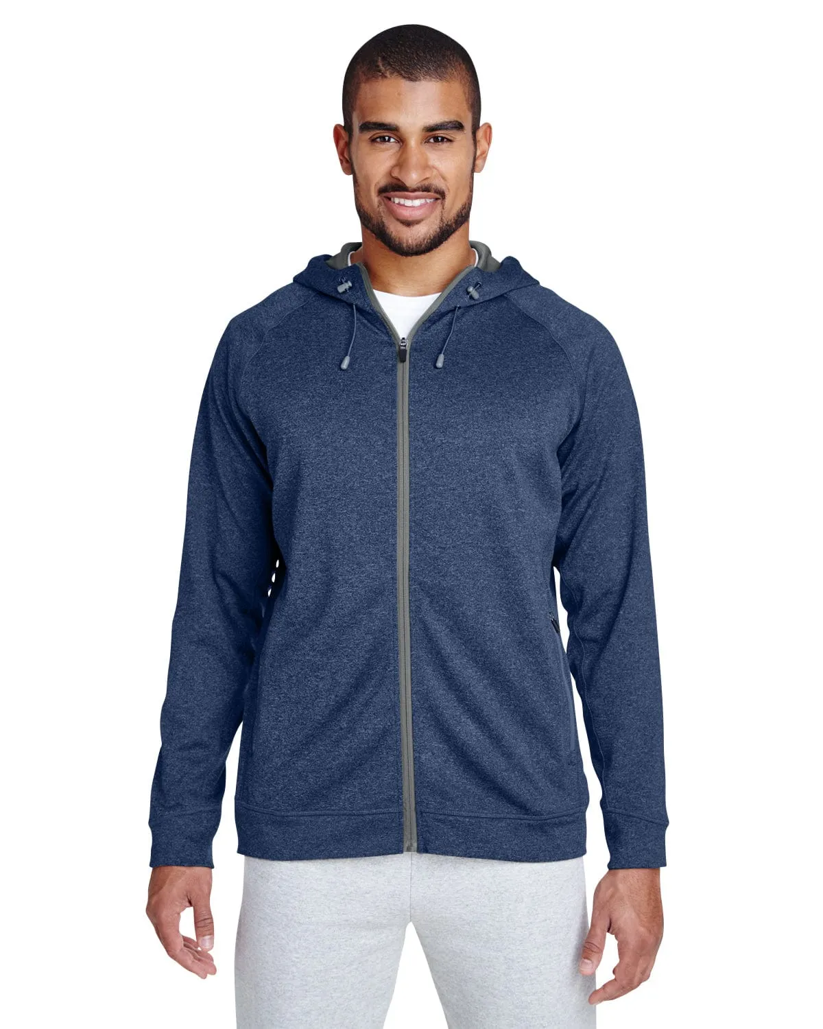 Team 365 Mens Excel Melange Performance Fleece Jacket