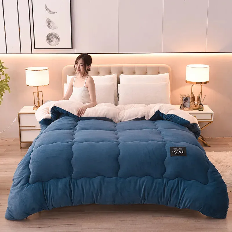 Thermal Winter Velvet Quilt