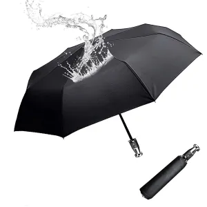 Umbrella for All Cars, 10 Ribs Umbrella Windproof Automatic Folding Umbrella, One-handed use, Rain and Sun Protection, Car Accessories MY13993