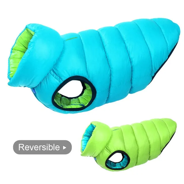 Warm Winter Reversible Dog Coat
